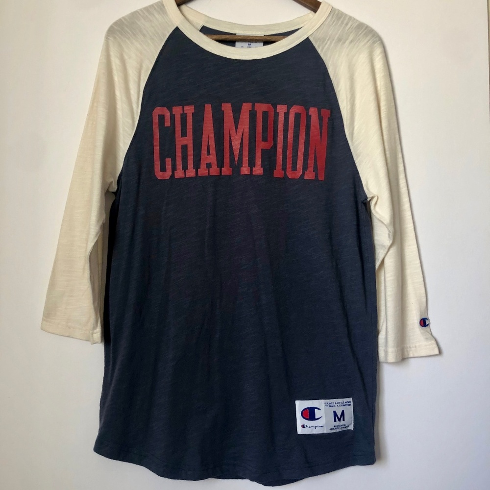 Champion Baseball Logo Tee Medium Women's